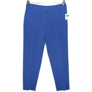Anne Klein Blue Tapered Trouser Pant Size 10 NWT